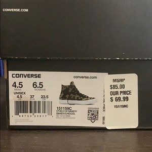 Converse High Tops Sandy Camo Reflective